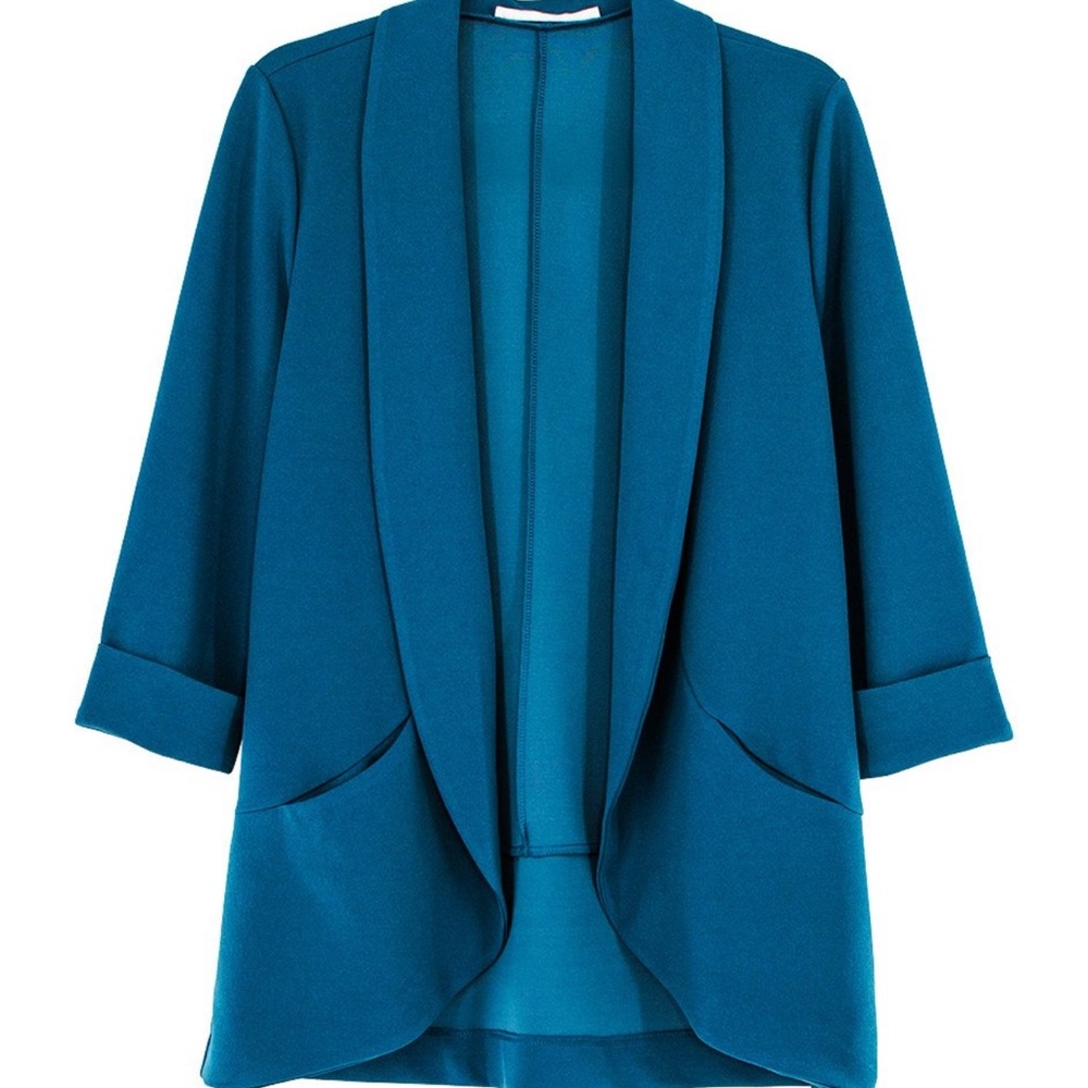 Pepper & Zoe Plus Size Weekend Pocket Blazer 2X - Bright Blue 💙